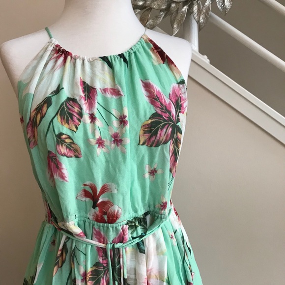 Farm Rio Serene Floral Maxi Dress Hibiscus M - Picture 4 of 10